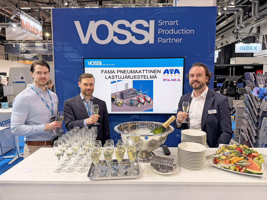 Konepaja-messuilta kilpailuetua mukaan Vossin osastolta